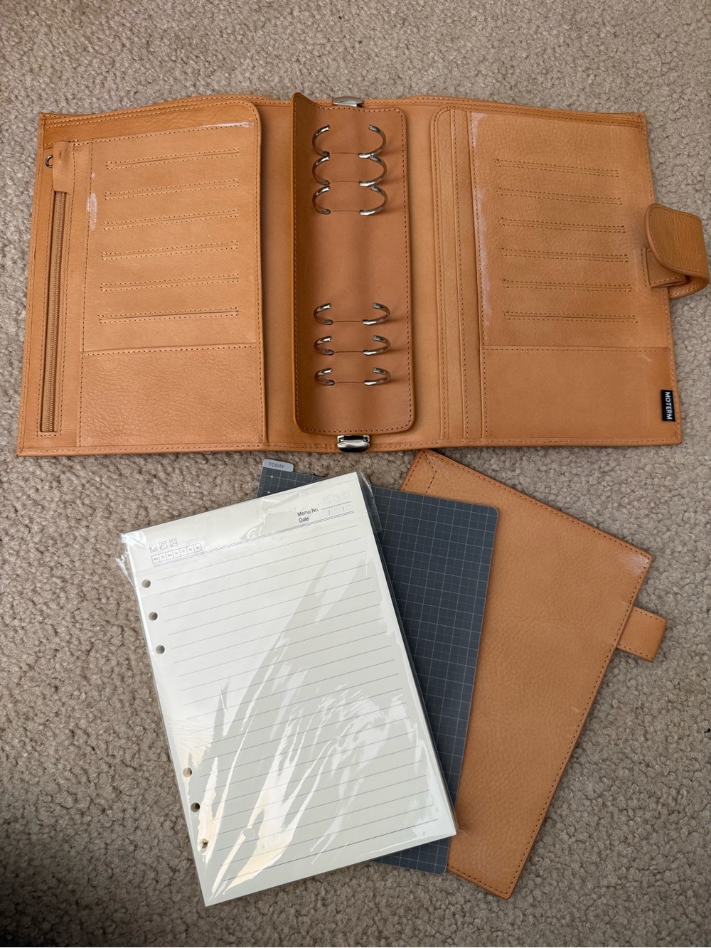 Moterm Luxe Rings Planner - A5 (Vegetable Tanned Leather) - Picture 6 of 14
